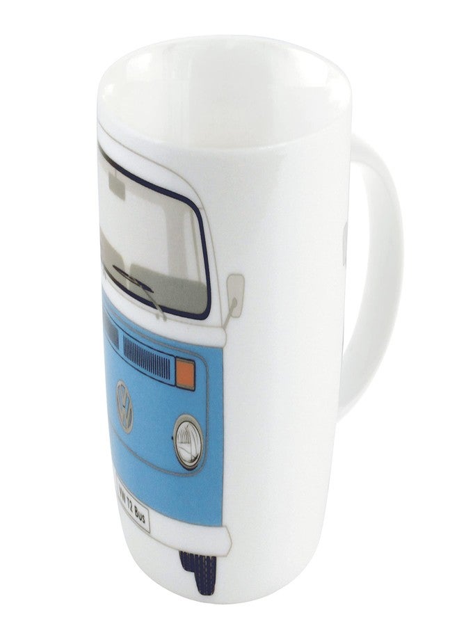 BRISA VW Collection - Volkswagen Large Ceramic Coffee-Tea-Cappuccino Mug Cup in T2 Bus Campervan Design (370 ml/12.5 fl oz) (Blue) - Image 1