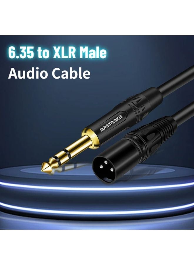 كابل صوتي DREMAKE بريميوم من XLR إلى TRS، ذكر إلى ذكر، 50 قدم، نحاس خالٍ من الأكسجين، لمضخمات الصوت ولواط الخلط ومكبرات الصوت - Image 2
