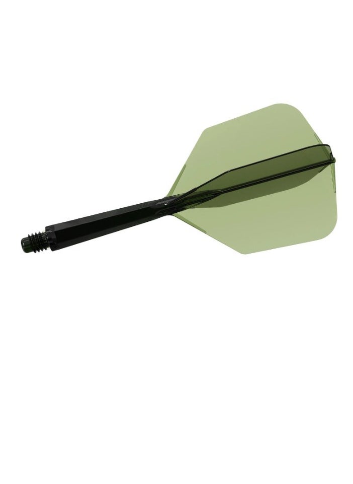 CUESOUL - Integrated Dart Shaft And Flight, Big Wing Shape Smooth And Stable Dart Flight, High Wear Resistance Durable Dart Stem With Hexagonal Design For Dart Games, (1pc, Green) - Image 1