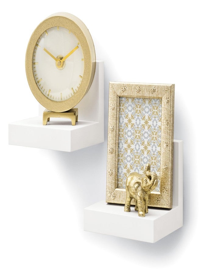 كوماند رفوف عرض كوماند، تتحمل حتى 2 رطل، كوارتز، رفان مع 8 شرائط كوماند متوسطة الحجم، رف معلق عائم بدون إتلاف أي شيء، مع شرائط لاصقة، لإضفاء لمسة شخصية على غرفة المعيشة أو غرفة النوم أو غرفة الأطفال أو المكتب - Image 2