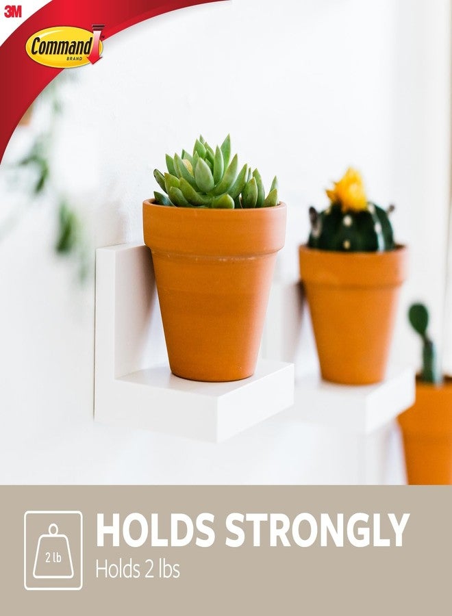 كوماند رفوف عرض كوماند، تتحمل حتى 2 رطل، كوارتز، رفان مع 8 شرائط كوماند متوسطة الحجم، رف معلق عائم بدون إتلاف أي شيء، مع شرائط لاصقة، لإضفاء لمسة شخصية على غرفة المعيشة أو غرفة النوم أو غرفة الأطفال أو المكتب - Image 4