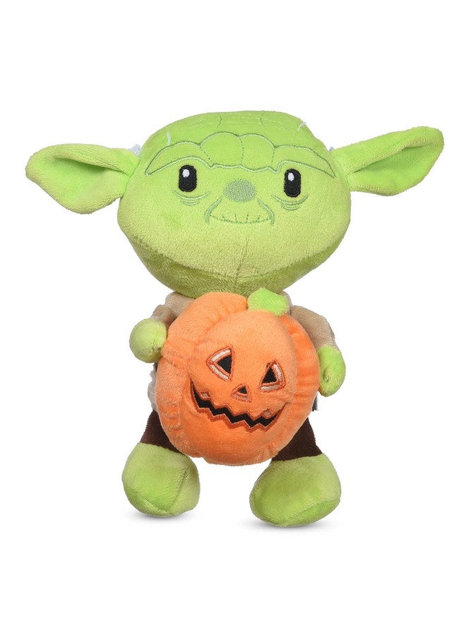 STAR WARS Halloween Yoda Pumpkin 9 Inch Squeaky Plush Pet Toy | Pets Squeaky Toy, Plush Dog Toys, Yoda Plush Toy, Yoda Stuffed Toy | Gifts for Pets, Halloween Pet Toys - Image 1