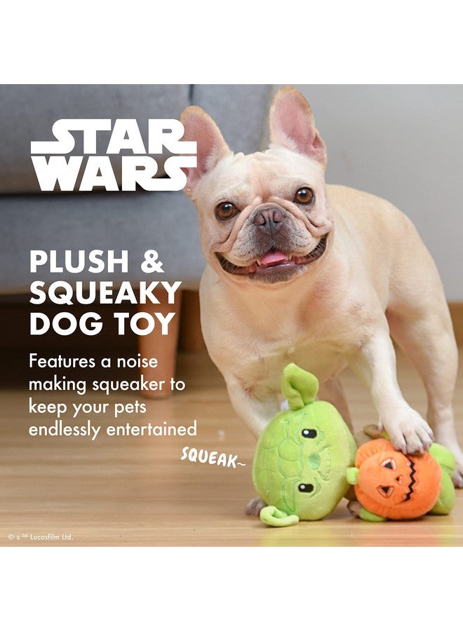 STAR WARS Halloween Yoda Pumpkin 9 Inch Squeaky Plush Pet Toy | Pets Squeaky Toy, Plush Dog Toys, Yoda Plush Toy, Yoda Stuffed Toy | Gifts for Pets, Halloween Pet Toys - Image 3