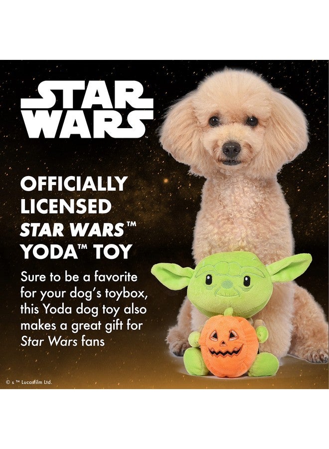 STAR WARS Halloween Yoda Pumpkin 9 Inch Squeaky Plush Pet Toy | Pets Squeaky Toy, Plush Dog Toys, Yoda Plush Toy, Yoda Stuffed Toy | Gifts for Pets, Halloween Pet Toys - Image 2