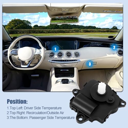 LCWRGS HVAC Blend Door Actuator Compatible with Chevy Equinox 2013-2017, GMC Terrain 2013 2014 2015 2016 2017, Heater Air Vent Actuator, 604-180, 604180, 22877649 - Image 4