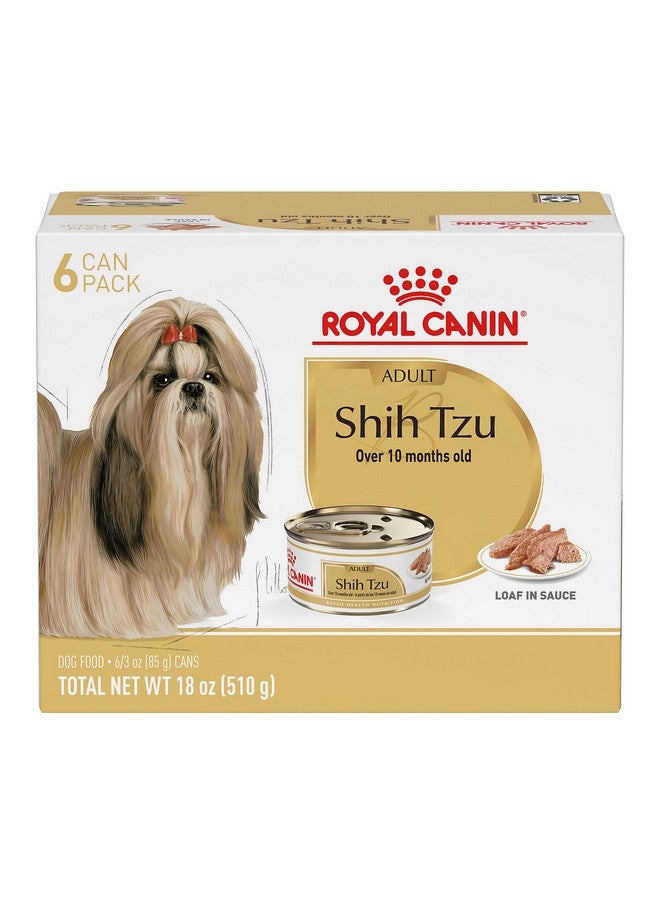 رويال كانين طعام رطب للكلاب من رويال كانين شيه تزو، مخصص لسلالات الكلاب البالغة، عبوة 3 أونصة (عبوة من 6 قطع) - Image 1