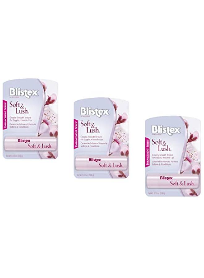 Blistex Soft & Lush Lip Balm 0.13 Oz (Pack Of 3)  - Image 1