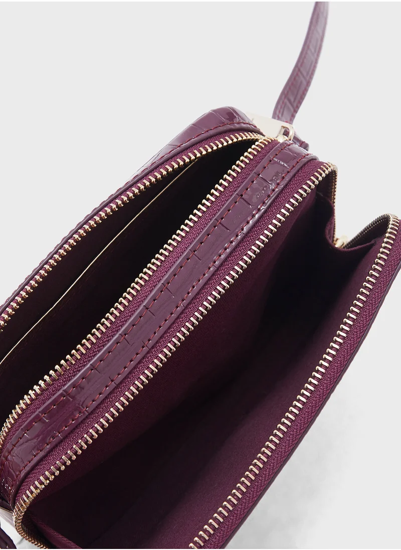 Ted Baker Stina Double Zip Over Crossbody