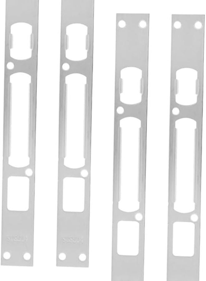 TEHAUX 4 حزمة من مجموعة لوحة ضربة قفل تعزيز أمان الباب - Image 2