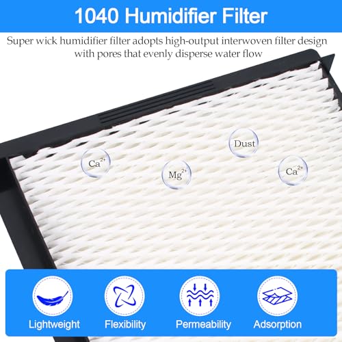 RO6G 1040 Humidifier Filter For Aircare Essick Air Filter B23 DP3 B40 B40-C 3D6-100 5D6-700 7D6-100 B23-710 B23-810 D46-720 CM330 500 700 3000 Super Wick Humidifier Filter-2Pack - Image 4