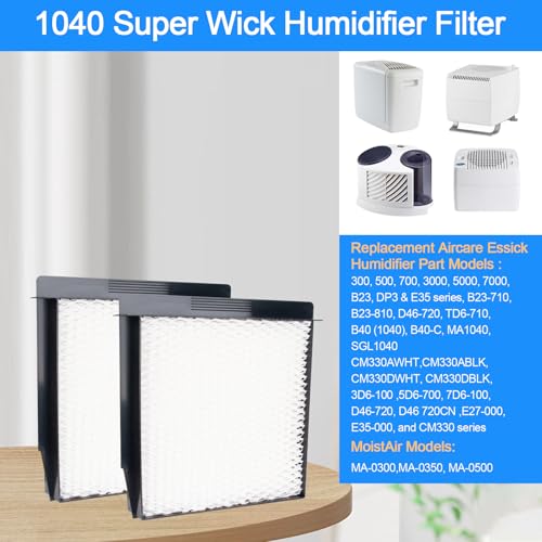 RO6G 1040 Humidifier Filter For Aircare Essick Air Filter B23 DP3 B40 B40-C 3D6-100 5D6-700 7D6-100 B23-710 B23-810 D46-720 CM330 500 700 3000 Super Wick Humidifier Filter-2Pack - Image 2
