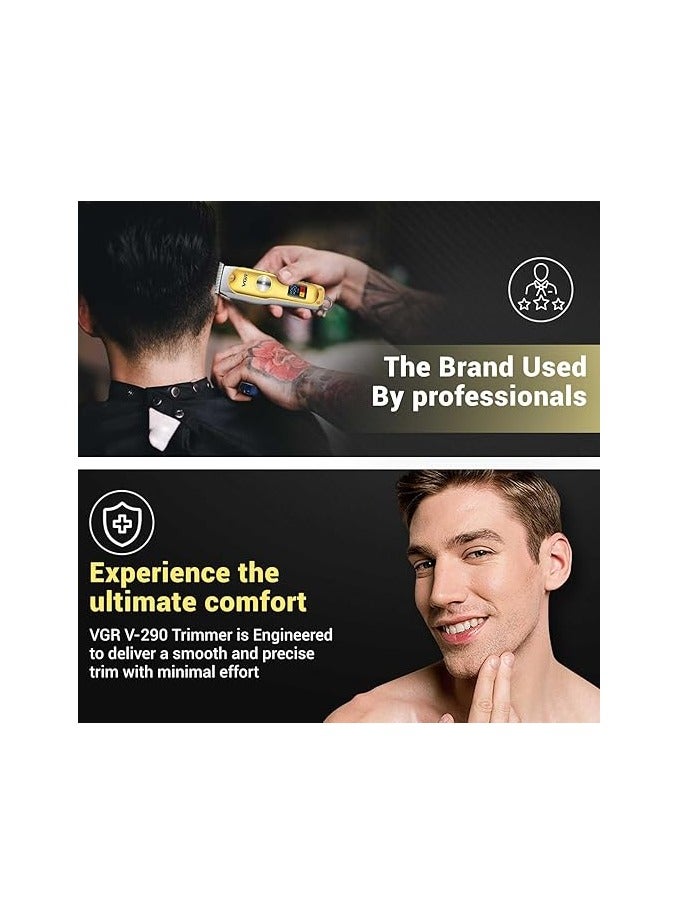 VGR Rechargeable Hair Shaver For Men V-290 Gold - Image 5