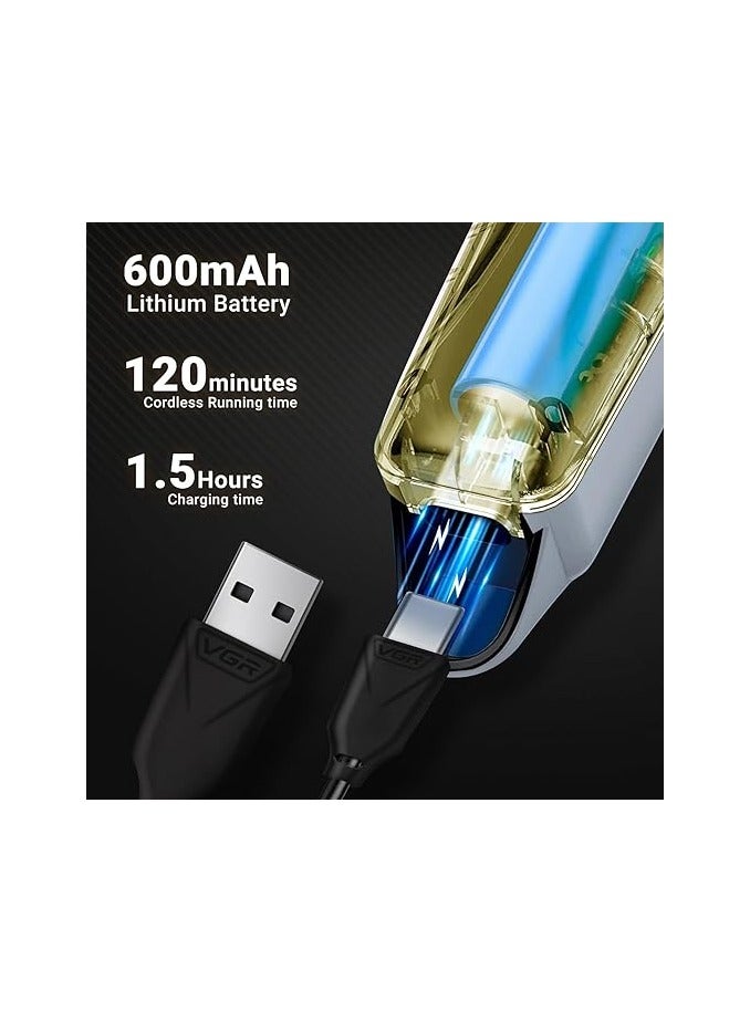 VGR Rechargeable Hair Shaver For Men V-290 Gold - Image 4