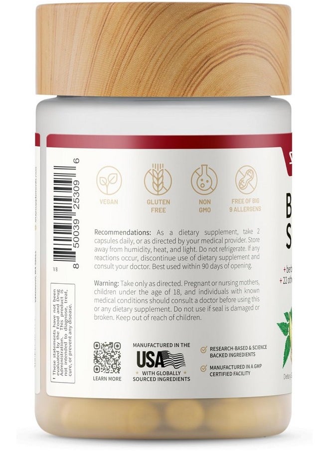 SNAP SUPPLEMENTS Snap Supplements Blood Sugar Blend with Berberine, CoQ10, Cinnamon, Alpha Lipoic Acid and Gymnema to Support Healthy Blood Sugar, Metabolic Health and Energy, Sugar Free, 60 Capsules  - Image 5