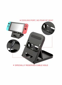 KASTWAVE Fit for Nintendo Switch Stand/ for Switch LITE Stand Foldable Adjustable and Portable table play stand for N-switch console playing and charging Compatible with for ipad/ for Mini/ for iPad Pro Air  - Image 4