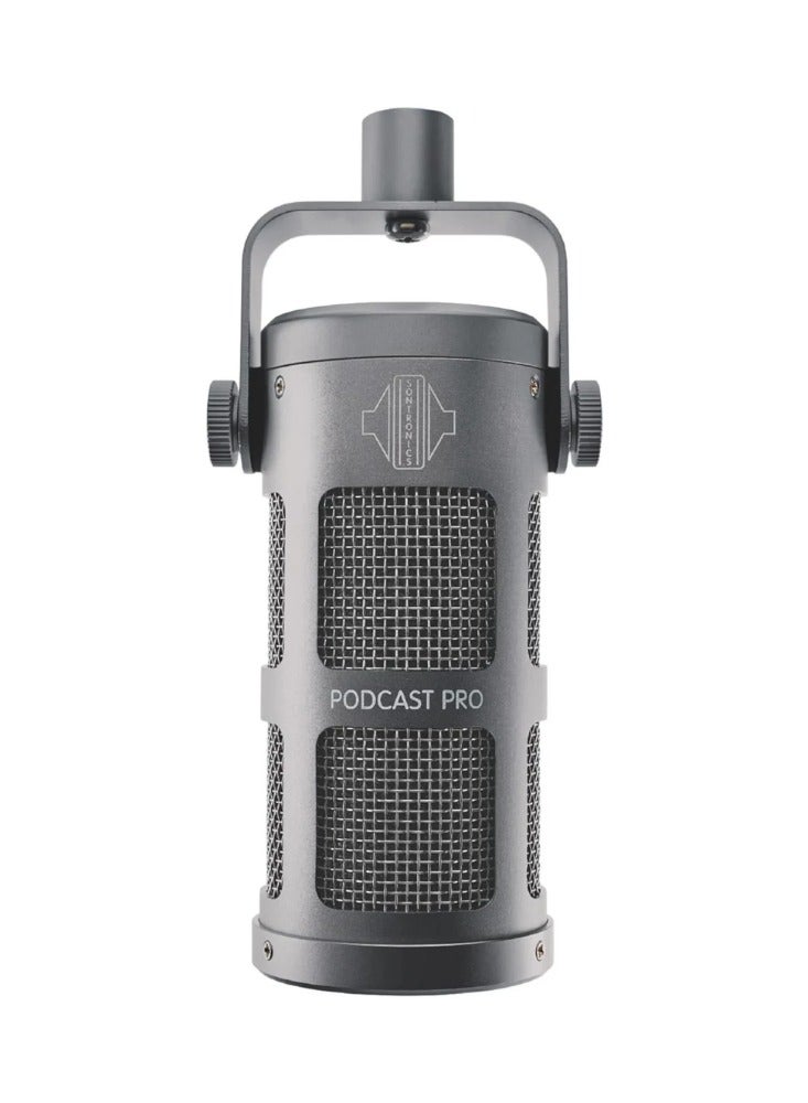 Sontronics Podcast Pro Dynamic Microphone, Grey