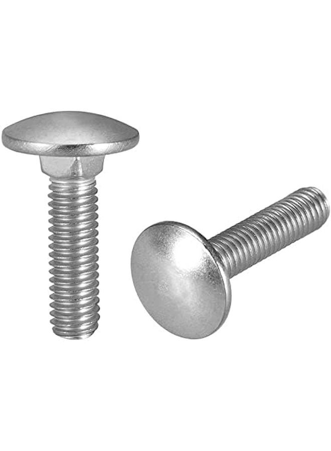 براغي عربة من الفولاذ المقاوم للصدأ 304، رأس مستدير، رقبة مربعة، M6x20 مم، 30 قطعة - Image 4