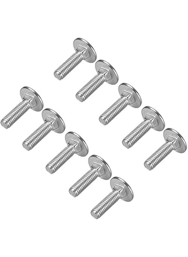 براغي عربة من الفولاذ المقاوم للصدأ 304، رأس مستدير، رقبة مربعة، M6x20 مم، 30 قطعة - Image 1