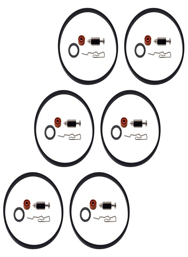 OXCANO 6PCS 631021 Carburetor Needle Seat Bowl Gasket Rebuild Repair Kit Compatible with Tecumseh 631021 631021B 631021A V40 V50 V60 VM80 H30 - Image 1