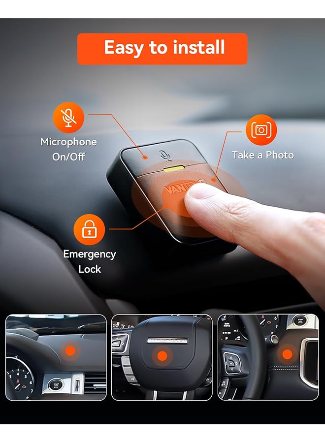 Vantrue Remote Control With Event Locking, Snapshot, Audio On/Off Function, 9.8Ft Range For E1, E2, E3, N4 Pro, N5, S1 Pro Dash Cam - Image 2