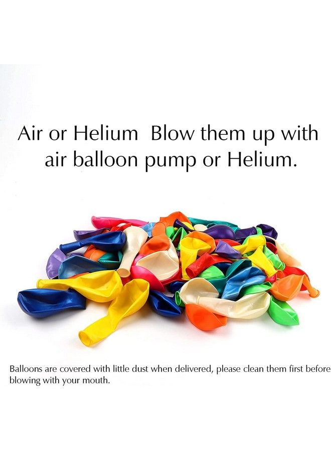 RUBFAC 120 Balloons Assorted Color 12 Inches Rainbow Latex Balloons 12 Bright Color Party Balloons For Birthday Baby Shower Wedding Party Supplies Arch Garland Decoration - Image 2