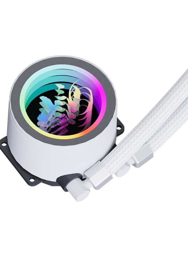 Great Wall Shanhe S360i White Water Cooling Radiator (6-pole 3-phase Water Pump Motor / Thousand-layer Mirror / Argb Lighting / Pwm Fan / Hidden Fan Wiring / Fully Sealed) - Image 2