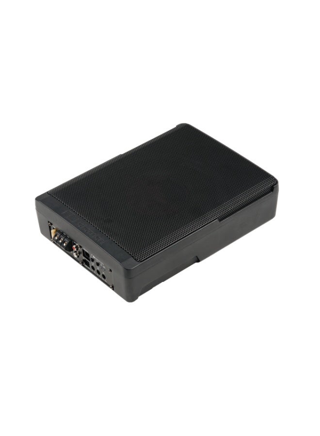 ناكاميتشي نظام صوتي جهير مدمج للسيارة من ناكاميتشي NBF25.0A، مقاس 10 بوصات، يُثبّت أسفل المقعد، مزود بمضخم صوت مدمج - قوة قصوى 1000 واط