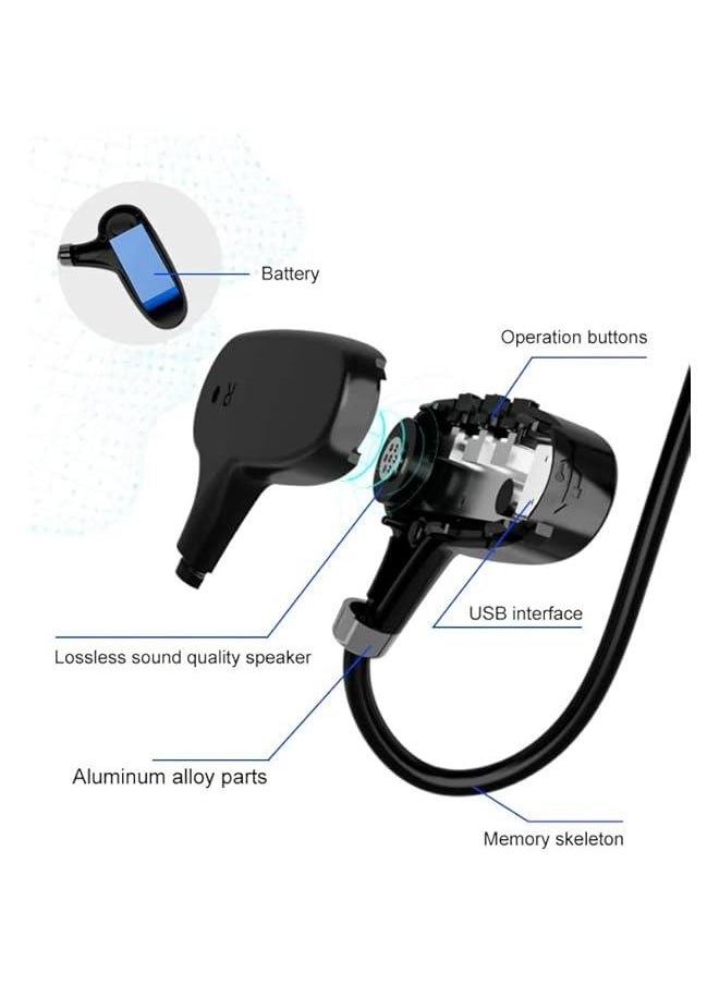 MOXO - B Conduction Headphs, Bluetooth 5.2 OpenEar Sports Earphs with  Display, IPX5 Waterproof Wireless Earbuds for Workout, Running, Gym, Hiking, Driving, Cycling Black - Image 1