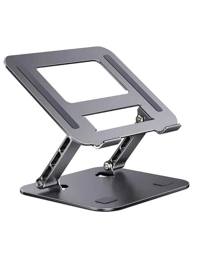 Laptop Stand for Desk, Ergonomic Adjustable Foldable Computer Stand, Heavy Duty Carbon Steel Laptop Riser, Notebook Holder Stand Compatible with 25.4cm-39.62cm MacBook Air/Pro/Dell XPS/Lenovo/HP - Image 2