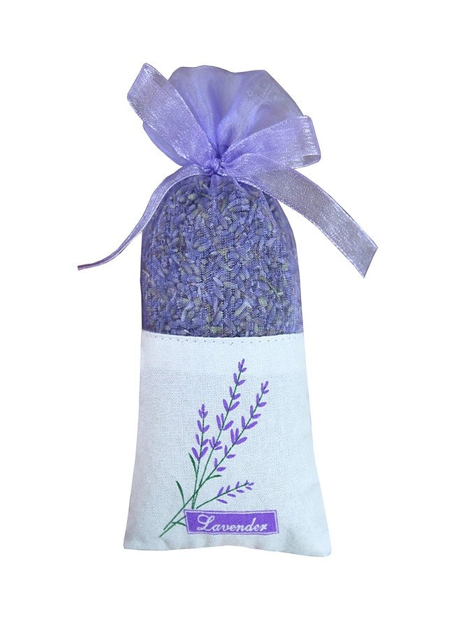 Sanrich 50PCS Lavender Sachet Bags Empty Purple Gauze Ribbons Cotton-Ramie Sacks (Light Purple) - Image 1