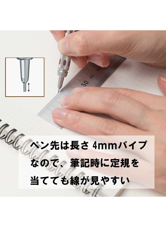 Pentel قلم رصاص ميكانيكي جرافجير 1000 0.3 مم بني (PG1013) - Image 5