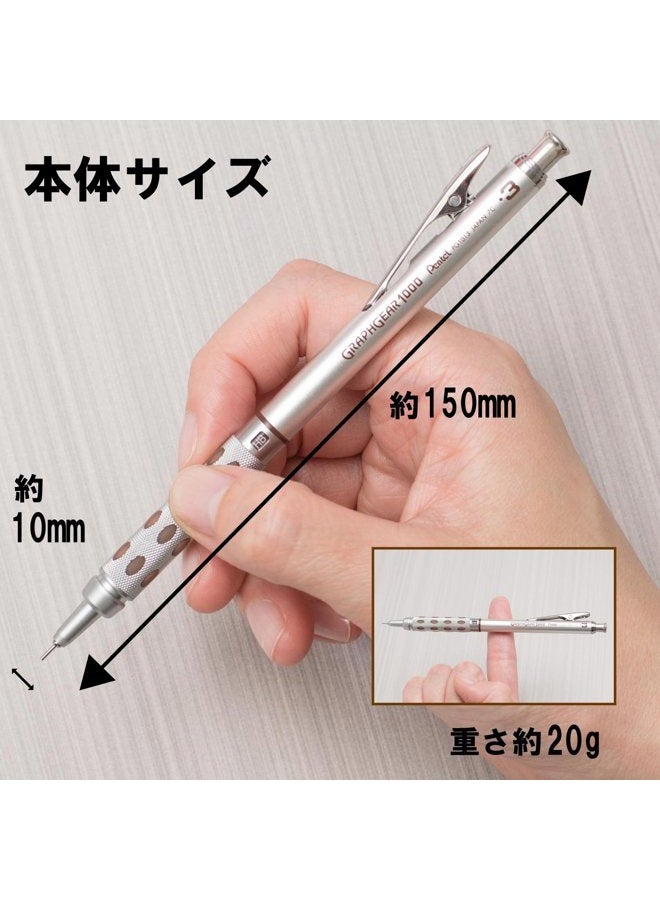 Pentel قلم رصاص ميكانيكي جرافجير 1000 0.3 مم بني (PG1013) - Image 2