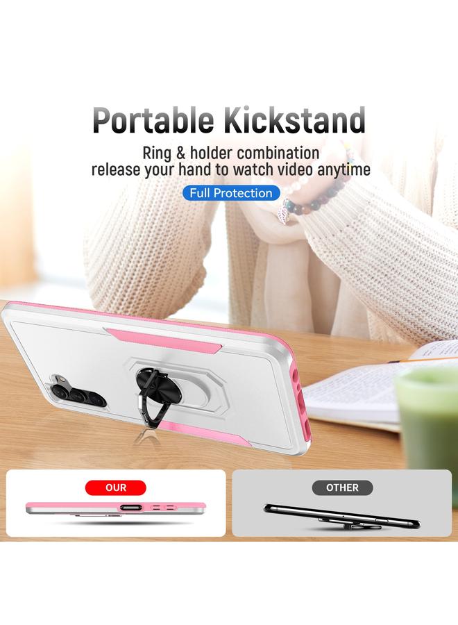 اس-توب جراب لهاتف Samsung Galaxy A13 5G من Pioneer Armor مصنوع من مادة البولي يوريثين الحراري المتينة + جراب هاتف مزود بحامل من مادة TPU - Image 3