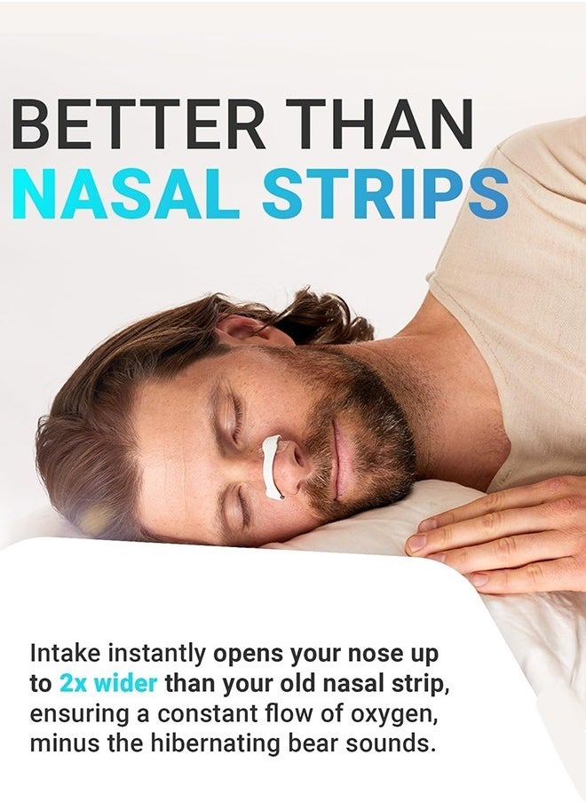 Eworld - Extra Strength Nasal Strips Kit with Magnetic Dilator for Enhanced Sleep, Reduces Snoring and Boosts Oxygen Intake, Skin-Safe Snoring Solution with Applicator, 4 Reusable Bands and 30 Tabs - Image 1
