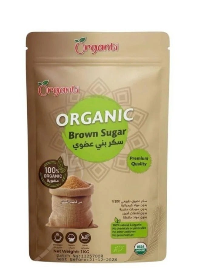 Organti Organic Brown Sugar – 1 kg | Organti - Image 1