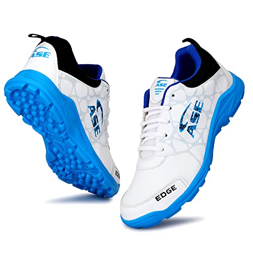 ASE Limited Edge Edition Elite Performance PVC Spike Cricket Shoes for Men (Blue)_11 - Image 1