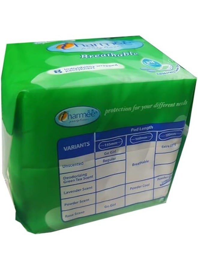 شارمي فوط شارمي اليومية، برائحة الشاي الأخضر المنعشة والمسامية، مغلفة بشكل فردي، 8 فوط - Image 4