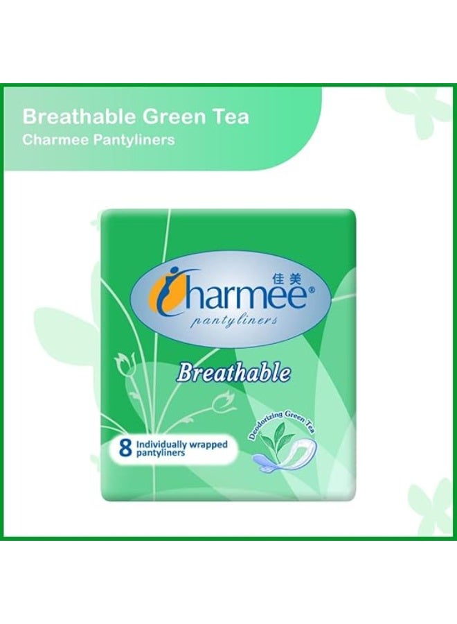 شارمي فوط شارمي اليومية، برائحة الشاي الأخضر المنعشة والمسامية، مغلفة بشكل فردي، 8 فوط - Image 1