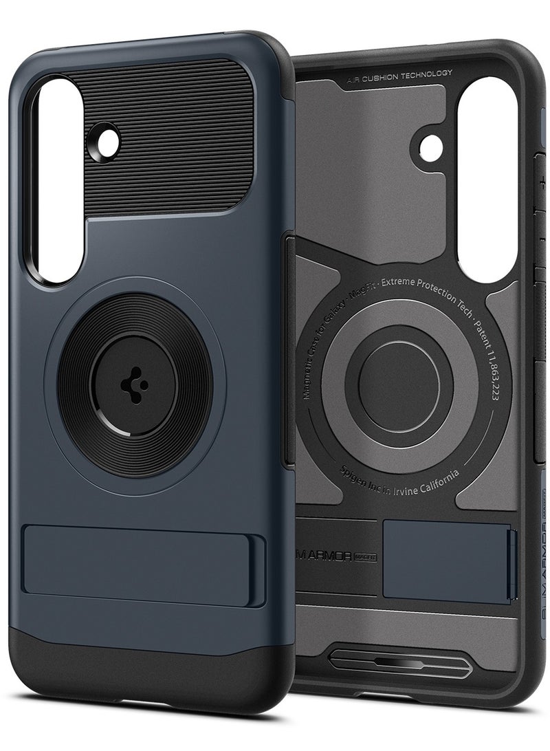 Spigen Slim Armor Magfit for Samsung Galaxy S25 PLUS Case Cover MagSafe with Kickstand (2025) - Metal Slate - Image 1