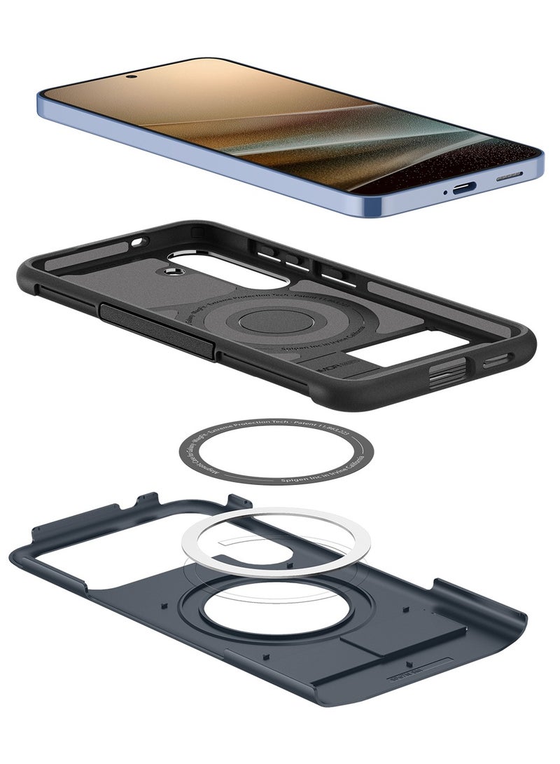 Spigen Slim Armor Magfit for Samsung Galaxy S25 PLUS Case Cover MagSafe with Kickstand (2025) - Metal Slate - Image 5