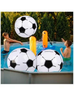 Excefore 16 Inch Glossy Beach Ball, 8 Pcs Giant Inflatable Sports Balls Large Inflatable Beach Ball for Summer Pool Outdoor Sports Games Party Decor  - Image 4