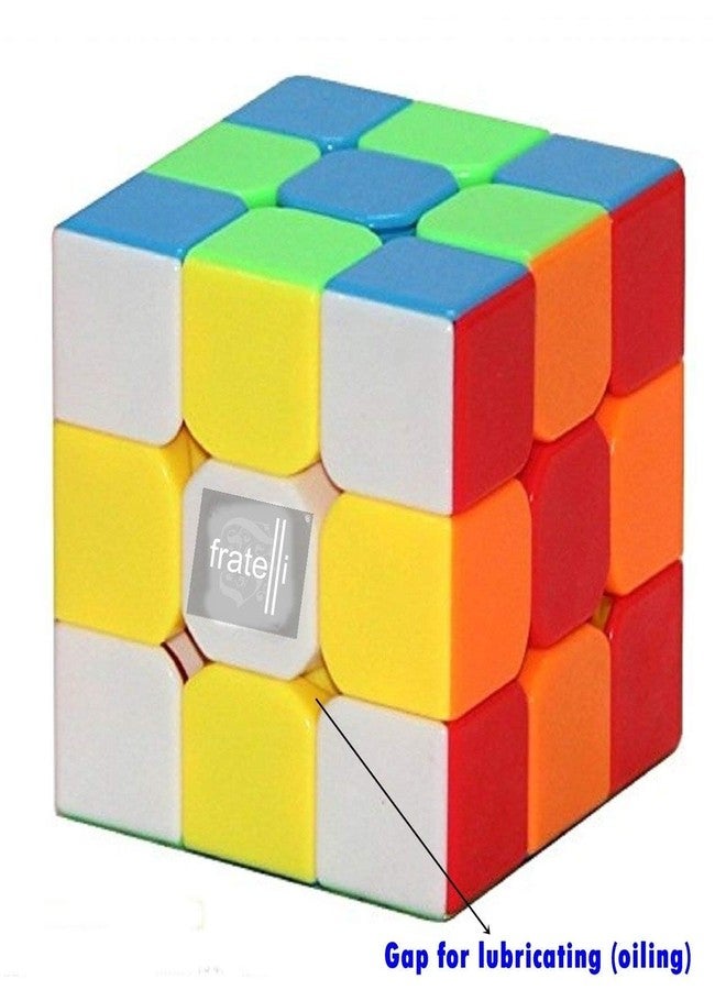 FRATELLI Speed Cube - High Speed Sticker Less Magic Puzzle Cube Game Toy Stress Buster Brainstorming Puzzle Cube Made in India - BIS Certified (3x3 Speed Cube+Pyramid Cube Combo) - Image 3