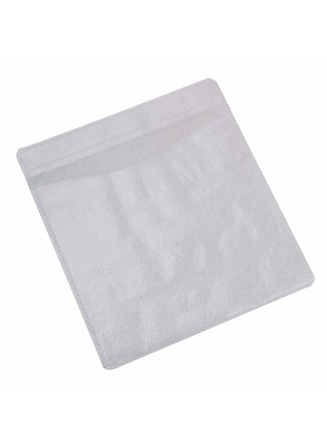 Mxfans 500pcs White OPP Plastic Double-Sided CD DVD Sleeves Window & Flap - Image 3