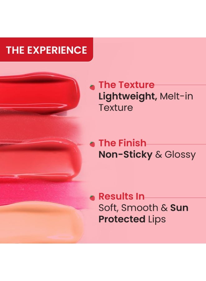 Dot & Key Strawberry Lip Balm (12gm) for Moisturization | Soft and Naturally Brightens Lips |Tinted Lip Balm with SPF 50 & Vitamin C + E | Lipbalm for Dry & Dark Lips | For Women - Image 4