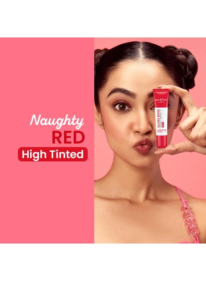 Dot & Key Strawberry Lip Balm (12gm) for Moisturization | Soft and Naturally Brightens Lips |Tinted Lip Balm with SPF 50 & Vitamin C + E | Lipbalm for Dry & Dark Lips | For Women - Image 2