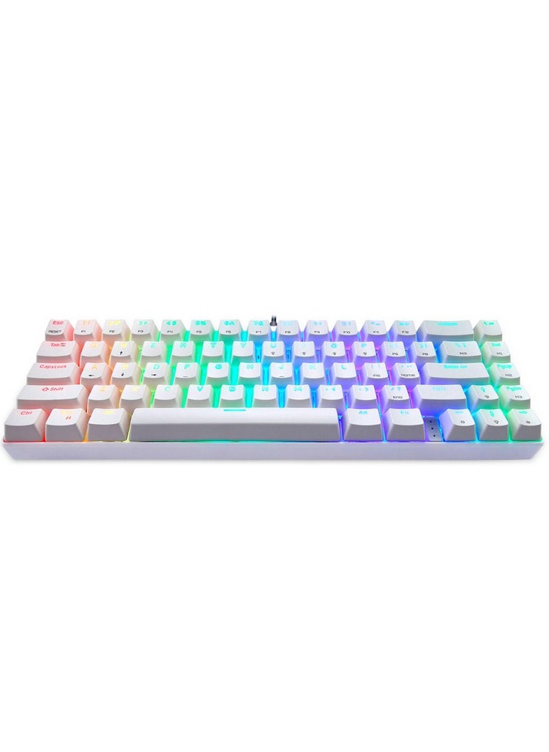 Motospeed Motospeed CK67 67 Keys Wired Mechanical Keyboard ABS Keycap Kailh Blue Switches White  - Image 4