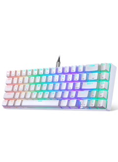 Motospeed Motospeed CK67 67 Keys Wired Mechanical Keyboard ABS Keycap Kailh Blue Switches White  - Image 3