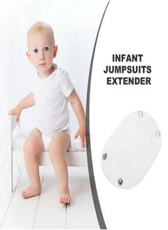 Generic Baby Salopette Extender – Shrink and Pilling Resistant, White (6 Pieces)  - Image 2