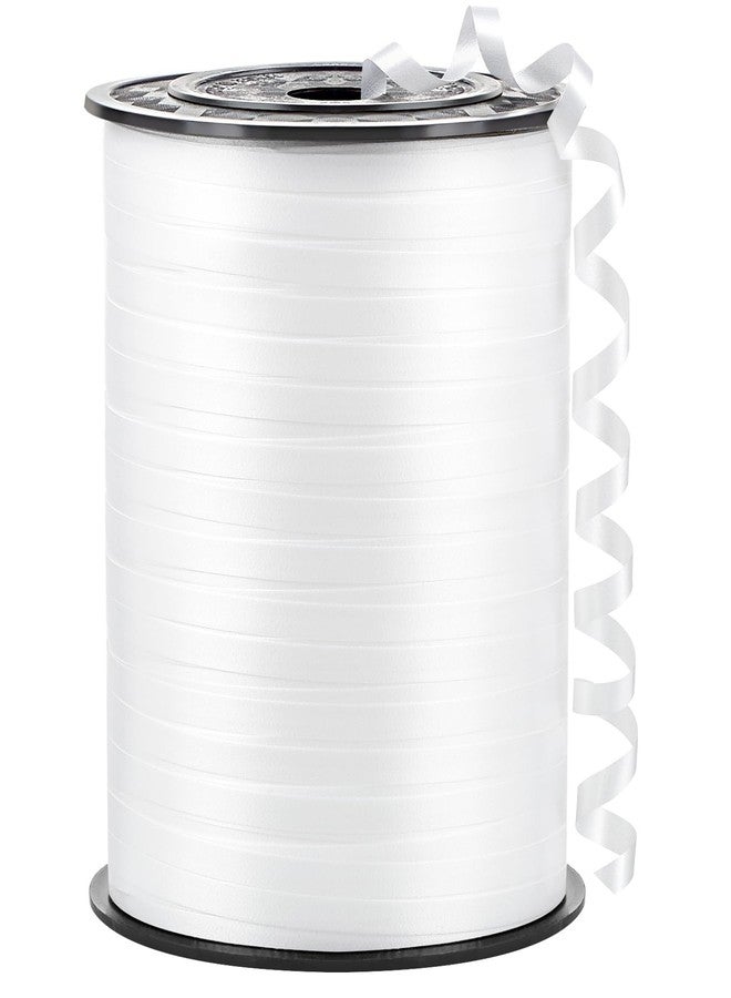 CLUEWR 500 Yards White Curling Ribbon-Balloon String-Balloon Ribbon Roll for Party Decoration, Gift Wrapping, Wedding, Art Crafts, Florist Flower - Image 1