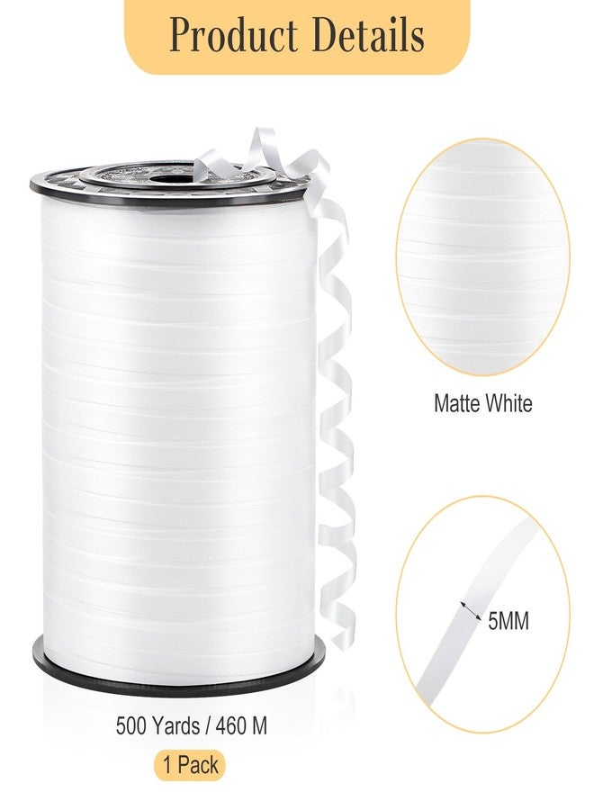 CLUEWR 500 Yards White Curling Ribbon-Balloon String-Balloon Ribbon Roll for Party Decoration, Gift Wrapping, Wedding, Art Crafts, Florist Flower - Image 2
